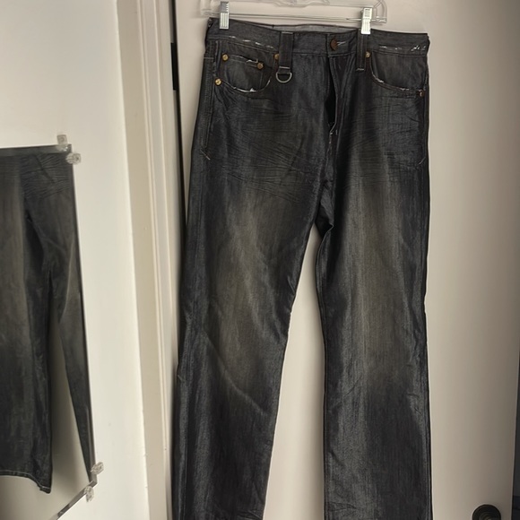 Vintage   Men’s 1990s Luxe metallic men’s jeans by X-ray 34/30 relaxed fit - Picture 5 of 9